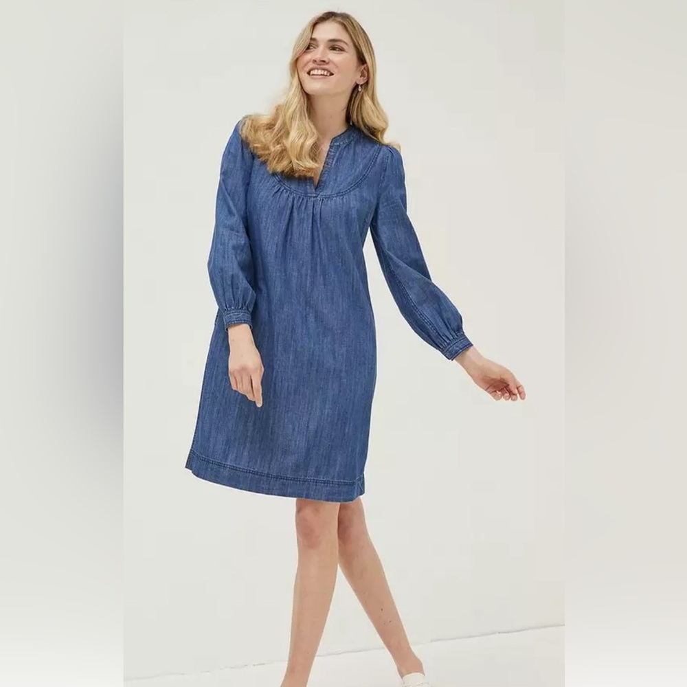 Fat Face- Jesse Smock Denim Dress